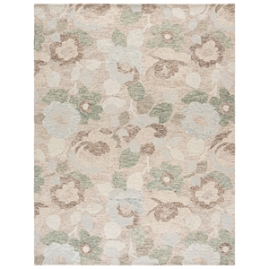 Safavieh Metro 6'-0&quot x 6'-0&quot Wool and Cotton Hand Tufted Rug in Gray / Beige