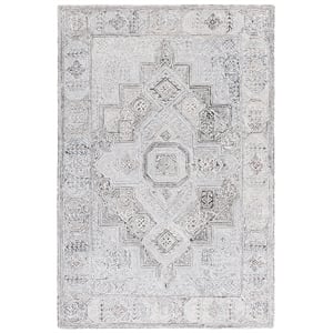 Safavieh Metro 9'-0&quot x 12'-0&quot Wool Hand Tufted Rug in Gray / Ivory