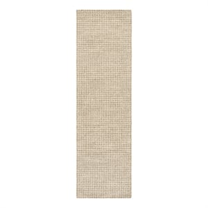 Safavieh Metro 2'-3&quot x 8'-0&quot Wool and Cotton Hand Tufted Rug in Beige / Ivory