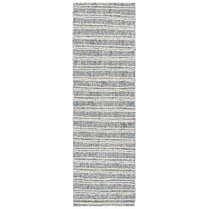 Safavieh Metro 2'-3&quot x 8'-0&quot Wool and Cotton Hand Tufted Rug in Navy / Ivory