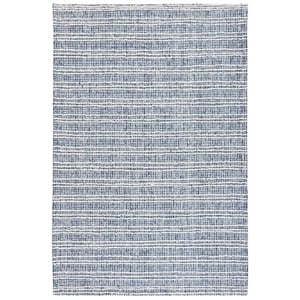 Safavieh Metro 4'-0&quot x 6'-0&quot Wool and Cotton Hand Tufted Rug in Navy / Ivory