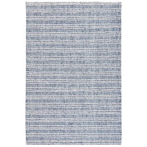Safavieh Metro 6'-0&quot x 9'-0&quot Wool and Cotton Hand Tufted Rug in Navy / Ivory