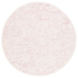 Safavieh Metro 8'-0&quot x 8'-0&quot Wool and Cotton Hand Tufted Rug in Pink / Ivory