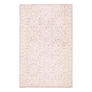 Safavieh Metro 2'-3&quot x 5'-0&quot Wool and Cotton Hand Tufted Rug in Pink / Ivory