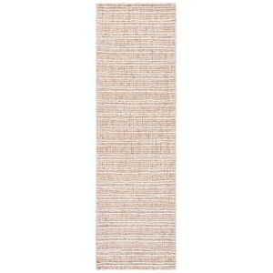 Safavieh Metro 2'-3&quot x 8'-0&quot Wool and Cotton Hand Tufted Rug in Rust / Ivory