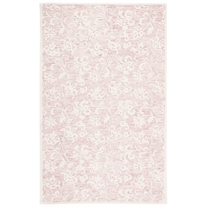 Safavieh Metro 10'-0&quot x 14'-0&quot Wool and Cotton Hand Tufted Rug in Pink / Ivory