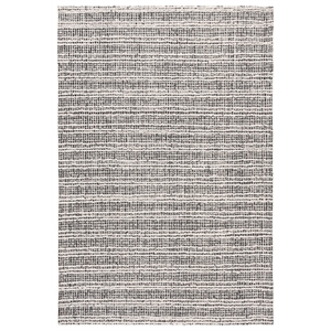 Safavieh Metro 9'-0&quot x 12'-0&quot Wool and Cotton Hand Tufted Rug in Black / Ivory