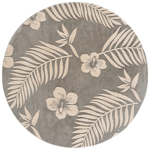 Safavieh Versailles 6'-0&quot x 6'-0&quot Polyester Power Loomed Rug in Gray / Beige