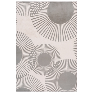 Safavieh Versailles 3'-0&quot x 5'-0&quot Polyester Power Loomed Rug in Gray / Beige