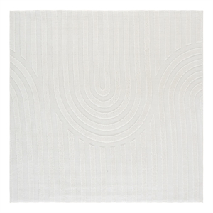 Safavieh Versailles 6'-0&quot x 6'-0&quot Polyester Power Loomed Rug in Ivory