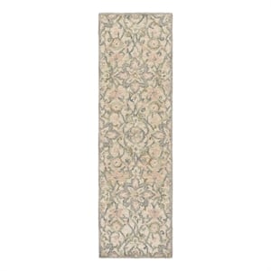 Safavieh Metro 2'-3&quot x 8'-0&quot Wool and Cotton Hand Tufted Rug in Ivory / Gray