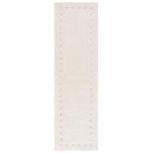 Safavieh Metro 2'-3&quot x 7'-0&quot Wool and Cotton Hand Tufted Rug in Ivory