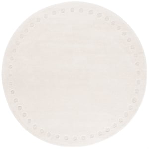 Safavieh Metro 4'-0&quot x 4'-0&quot Wool and Cotton Hand Tufted Rug in Ivory