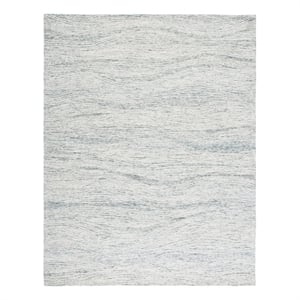 Safavieh Metro 10'-0&quot x 14'-0&quot Wool and Cotton Hand Tufted Rug in DarkGray/Ivory