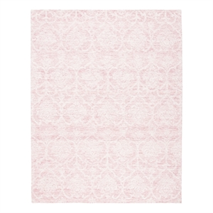 Safavieh Metro 10'-0&quot x 14'-0&quot Wool and Cotton Hand Tufted Rug in Pink / Ivory
