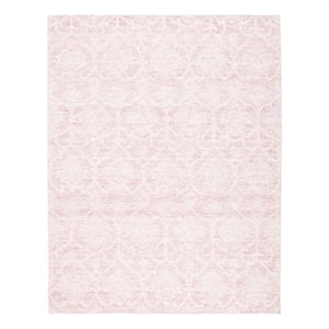 Safavieh Metro 9'-0&quot x 12'-0&quot Wool and Cotton Hand Tufted Rug in Pink / Ivory