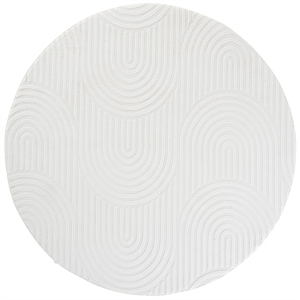 Safavieh Versailles 6'-0&quot x 6'-0&quot Polyester Power Loomed Rug in Ivory