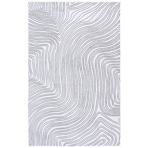 Safavieh Versailles 3'-0&quot x 5'-0&quot Polyester Power Loomed Rug in Ivory / Gray