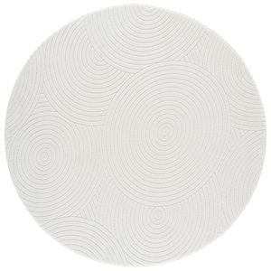 Safavieh Versailles 6'-0&quot x 6'-0&quot Polyester Power Loomed Rug in Ivory