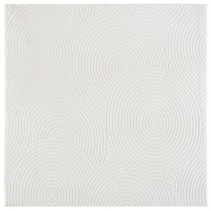 Safavieh Versailles 6'-0&quot x 6'-0&quot Polyester Power Loomed Rug in Ivory