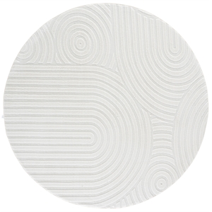 Safavieh Versailles 6'-0&quot x 6'-0&quot Polyester Power Loomed Rug in Ivory