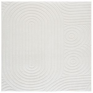 Safavieh Versailles 6'-0&quot x 6'-0&quot Polyester Power Loomed Rug in Ivory