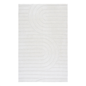 Safavieh Versailles 4'-0&quot x 6'-0&quot Polyester Power Loomed Rug in Ivory