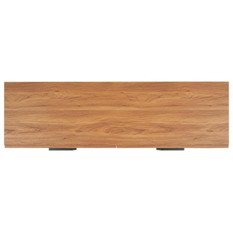 Safavieh Axelle 6 Drawer Wood Dresser in Oak / Black