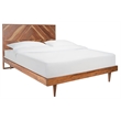 Safavieh Macibryn Wood Herringbone Bed in Natural