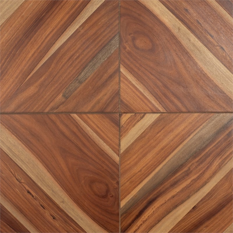 Safavieh Macibryn Wood Herringbone Bed in Natural