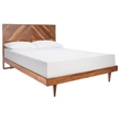 Safavieh Macibryn Wood Herringbone Bed in Natural