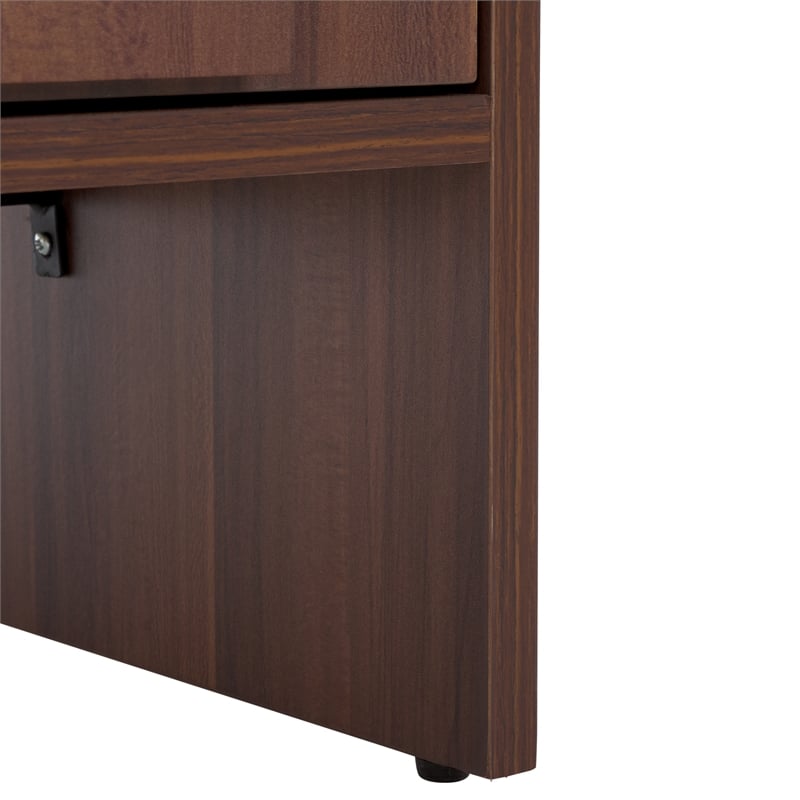 Safavieh Arsenio 4 Door 2 Shelf Wood Sideboard in Walnut