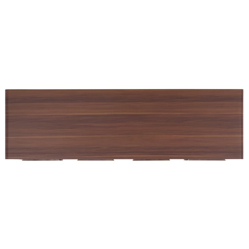 Safavieh Arsenio 4 Door 2 Shelf Wood Sideboard in Walnut