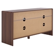 Safavieh Arsenio 4 Door 2 Shelf Wood Sideboard in Walnut