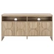 Safavieh Arsenio 4 Door 2 Shelf Wood Sideboard in Cream