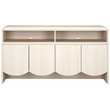 Safavieh Narine 4 Door 2 Shelf Wood Sideboard/Media Stand in White