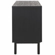 Safavieh Piran2 Door 3 Drawer Wood Sideboard/Media in Black / Gold