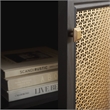 Safavieh Piran2 Door 3 Drawer Wood Sideboard/Media in Black / Gold