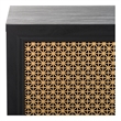 Safavieh Piran2 Door 3 Drawer Wood Sideboard/Media in Black / Gold