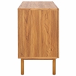 Safavieh Piran 2 Door 3 Drawer Wood Sideboard/Media in Oak / Gold