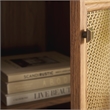 Safavieh Piran 2 Door 3 Drawer Wood Sideboard/Media in Oak / Gold