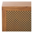 Safavieh Piran 2 Door 3 Drawer Wood Sideboard/Media in Oak / Gold