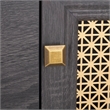 Safavieh Piran 2 Door 3 Drawer Wood Sideboard/Media in Black / Gold