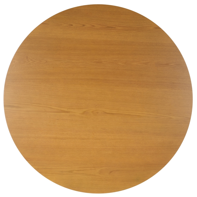 Safavieh Luis Round Wood Dining Table in Natural