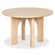 Safavieh Olivetta Round Wood Dining Table in Oak