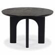 Safavieh Olivetta Round Wood Dining Table in Black