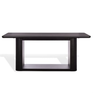 Safavieh Howard Oak Wood Dining Table in Black