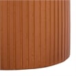 Safavieh Oskar Round Concrete and Iron Accent Table in Brown