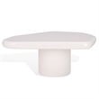 Safavieh Rhianna Concrete Coffee and Iron Table in White