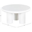 Safavieh Lollita Round Concrete Coffee Table in White